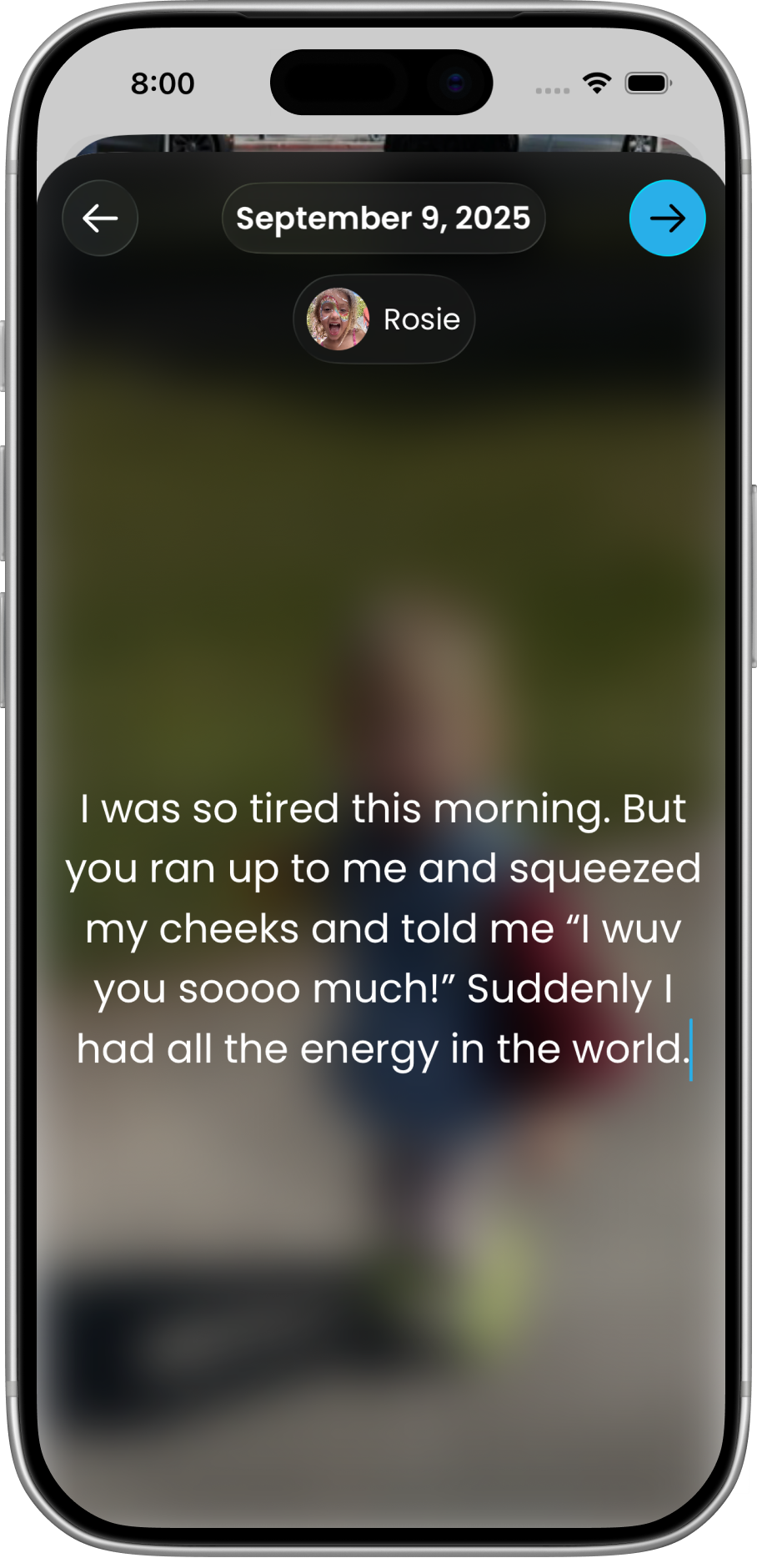 Dear You photo entry